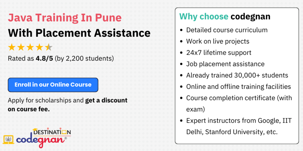 ⭐ Java Training Course in Pune