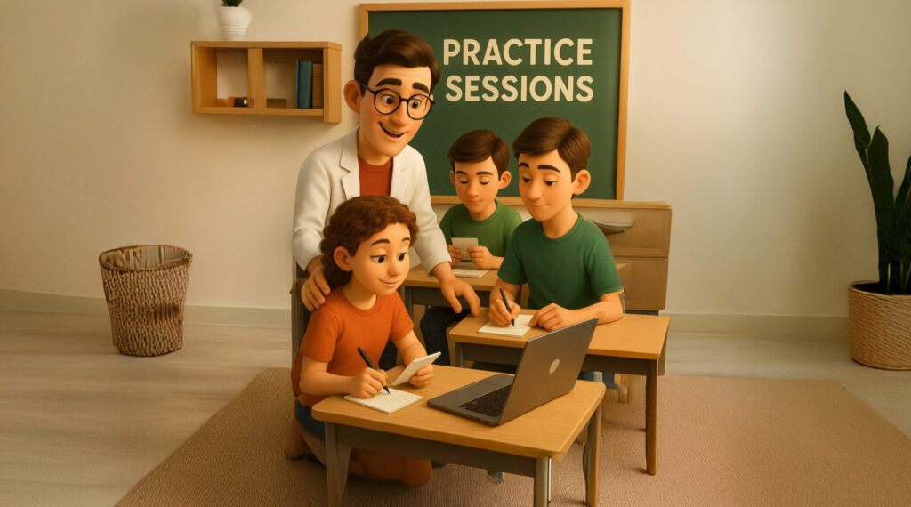 Students practice session by Codegnan