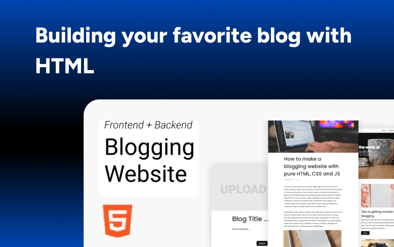 Building your favorite blog with HTML