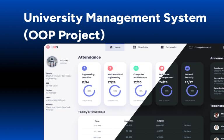 University Management System (OOP Project)