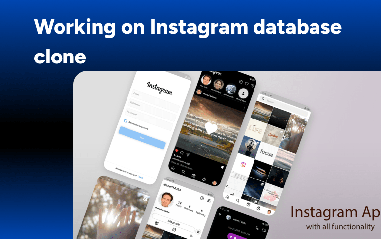Working on Instagram database clone